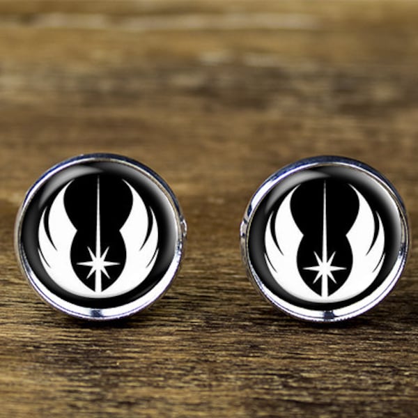 Jedi Knight cufflinks, Star Wars Jedi cufflinks, Jedi jewelry