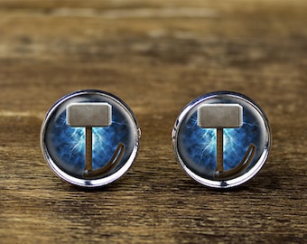 Thor cufflinks, Thor Hammer cufflinks, Thor jewelry, Thor accessories