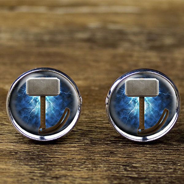 Thor cufflinks, Thor Hammer cufflinks, Thor jewelry, Thor accessories