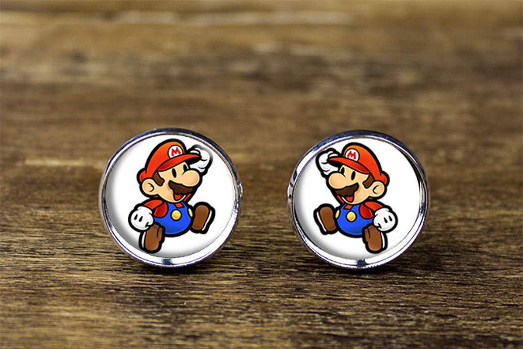 Super Mario Cufflinks, Super Mario Jewelry, Super Mario Accessories Etsy