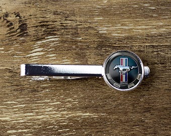 Mustang tie clip, Mustang tie bar, Mustang jewelry, Mustang accessories
