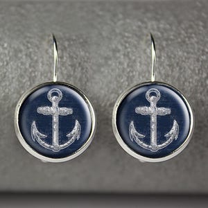 Anchor earrings, anchor jewelry, anchor accessories