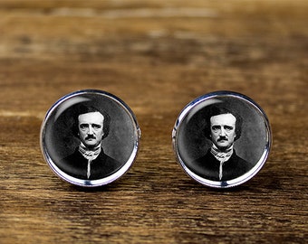 Edgar Allan Poe cufflinks, jewelry, accessories