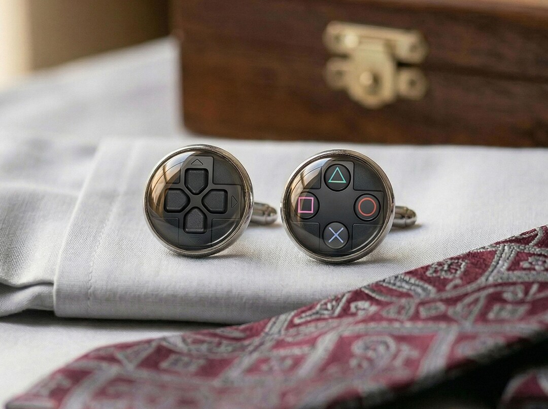 Video Game Controller Cufflinks Classic Geek Gift Gamer Men Silver - Etsy