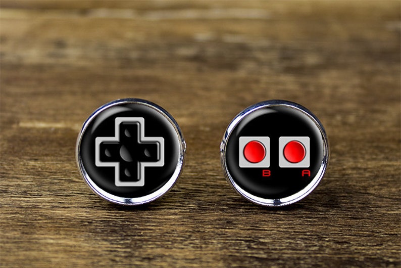 Nintendo Controller cufflinks, Nintendo Nes Game Controller cufflinks, Nintendo accessories image 1