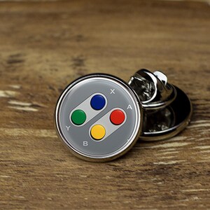 Video Game Controller Lapel Pin, Game Controller Lapel Pin, Gamer ...