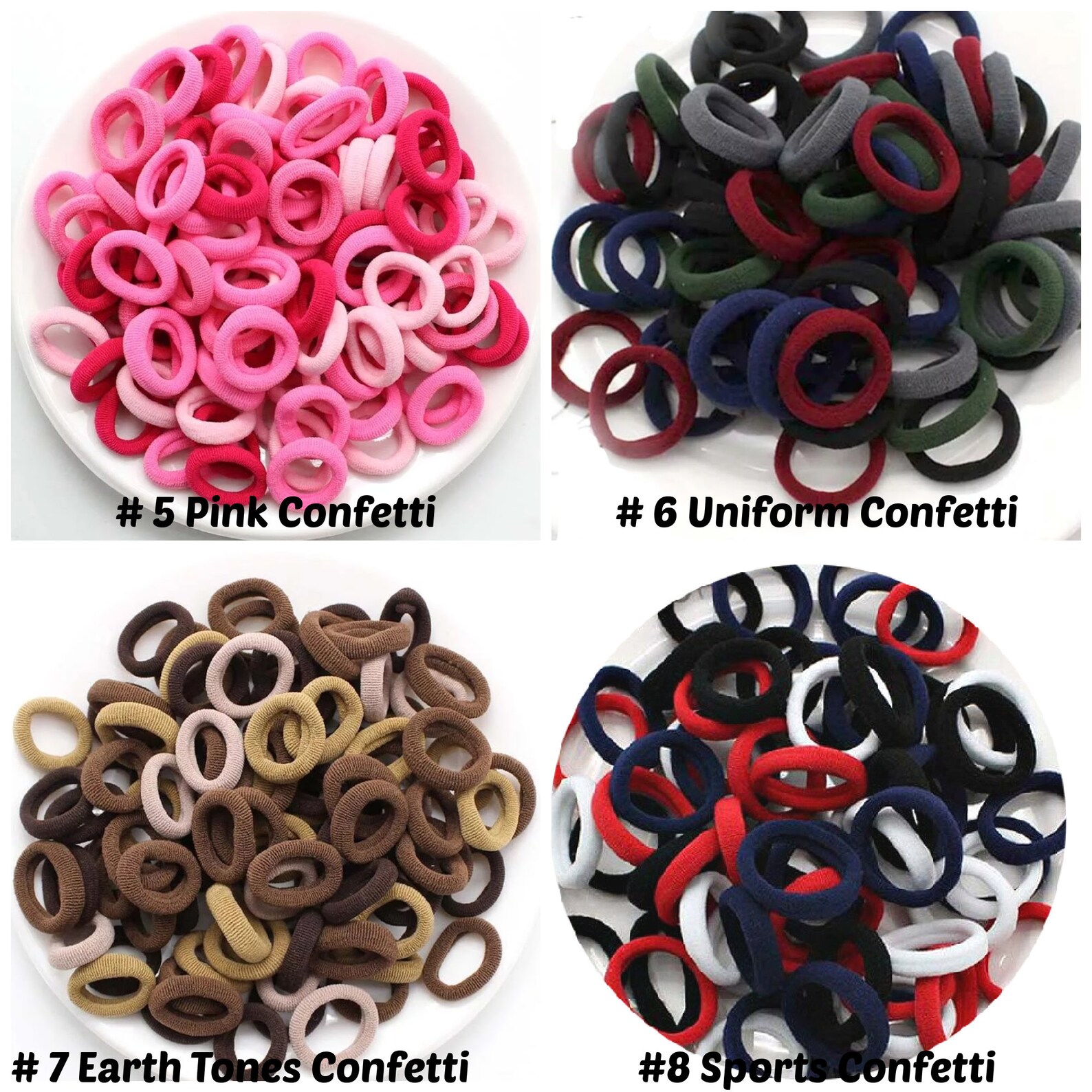 Baby Hair Ties Toddler Nylon Elastic Hair Ties Pack of 100 Etsy
