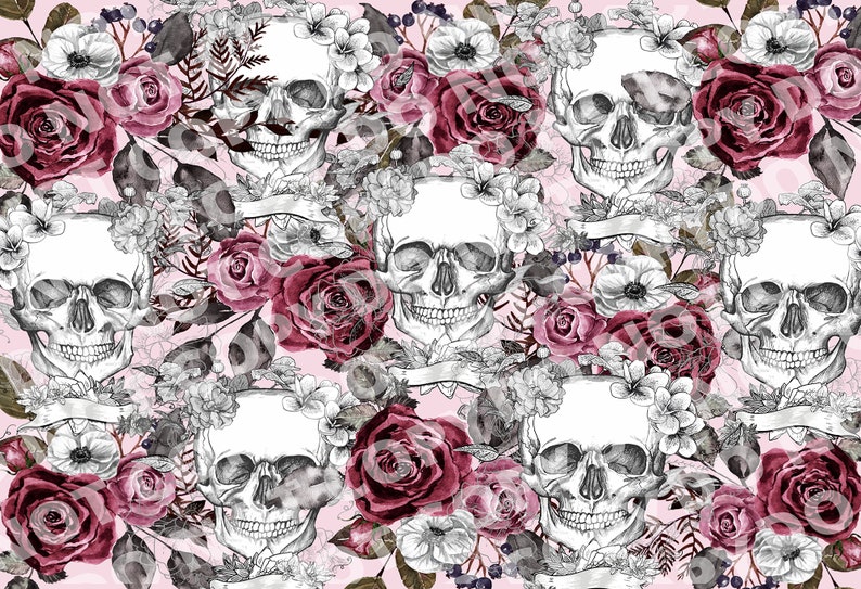 20oz Skulls and Roses Tumbler Wrap Skull Tumbler Wrap - Etsy