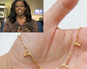 Michelle Obama 'Vote' necklace
