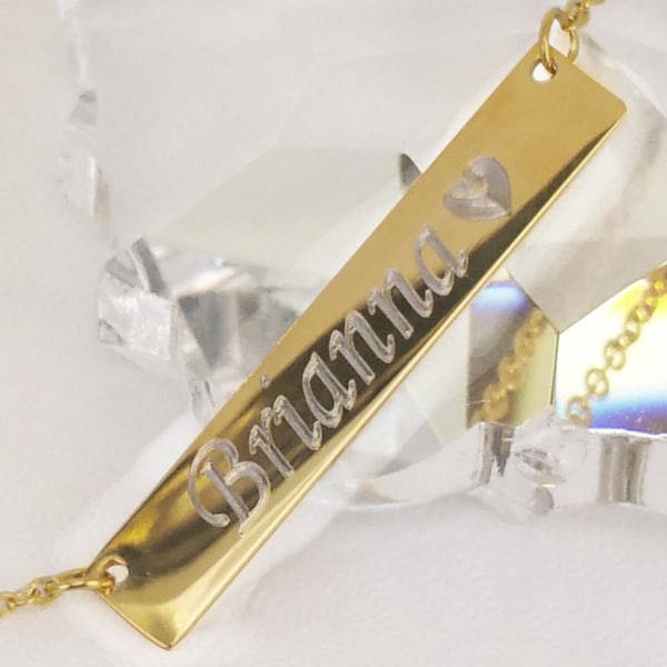 Gold Bar Necklace, Sorority Necklace, Greek Letters, Necklace, Custom Sorority Gifts Jewelry, Kardashian necklace, Perfect big little gift