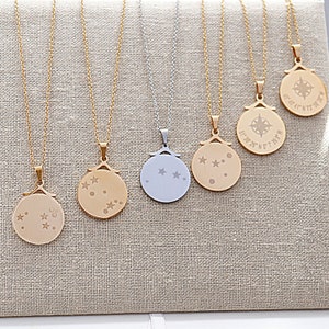Zodiac Necklace, Zodiac Jewelry, Astrology Necklace, Horoscope Necklace, Zodiac Sign Necklace