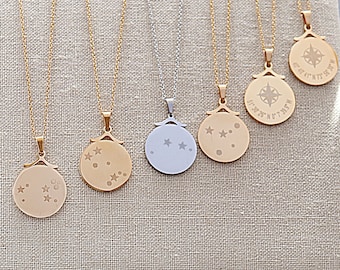 Zodiac Necklace, Zodiac Jewelry, Astrology Necklace, Horoscope Necklace, Zodiac Sign Necklace