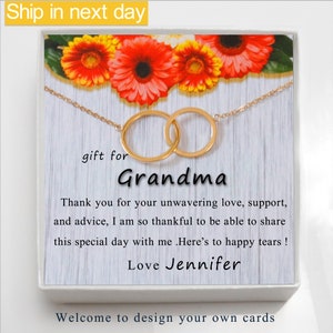 Regalo de la abuela de la novia, a la abuela, regalo de boda para la abuela de la novia, regalo de boda de la abuela, con tarjeta personalizada.