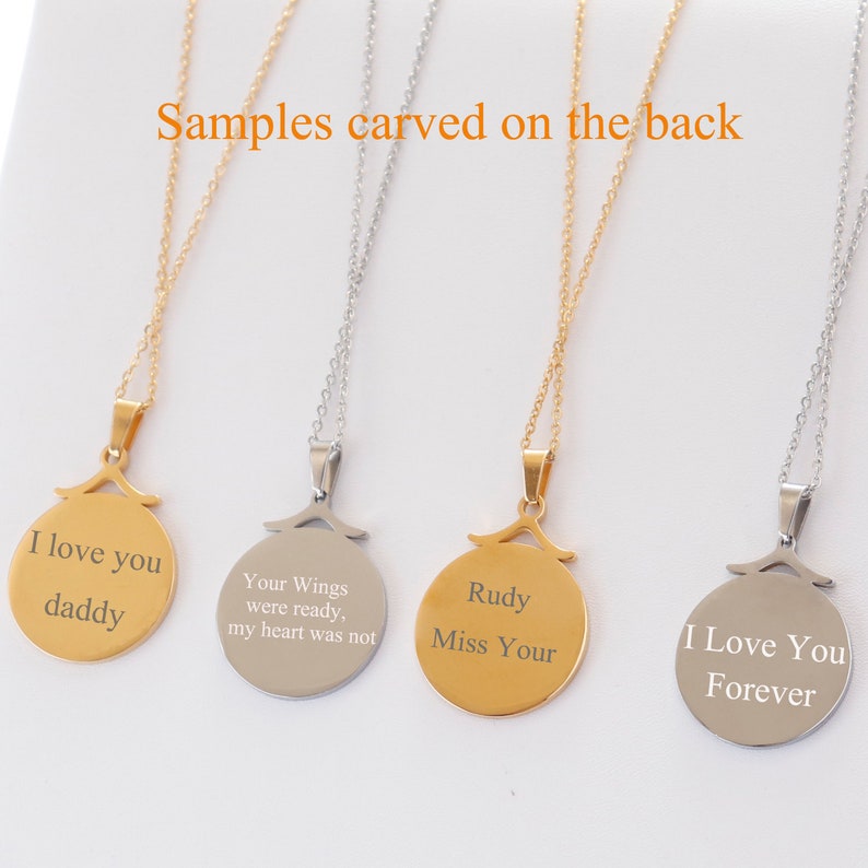 Personalized Coordinates Disc Necklace Coordinates Necklace Compass Necklace GPS Location Necklace