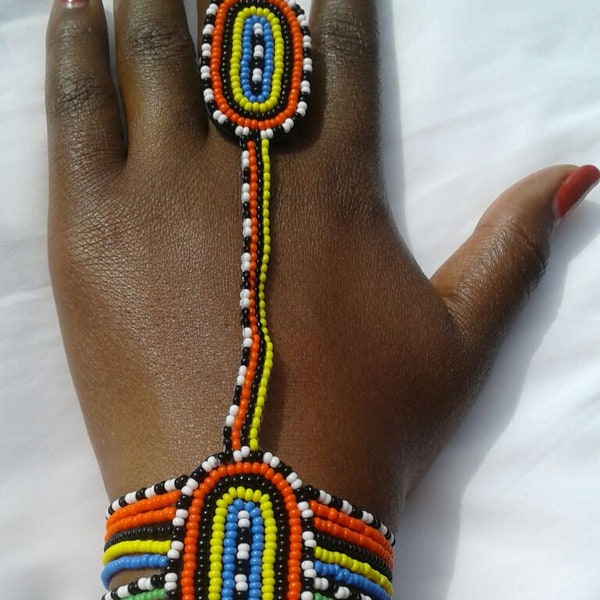 maasai bracelet / beaded bracelet / beaded ring / colorful bracelet / royal bracelet