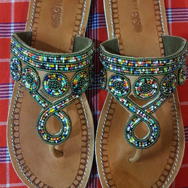 beaded sandals