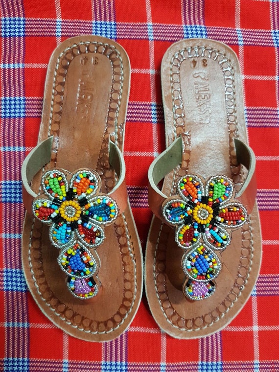 girls beaded sandals
