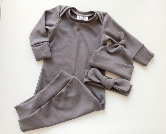 organic baby gown