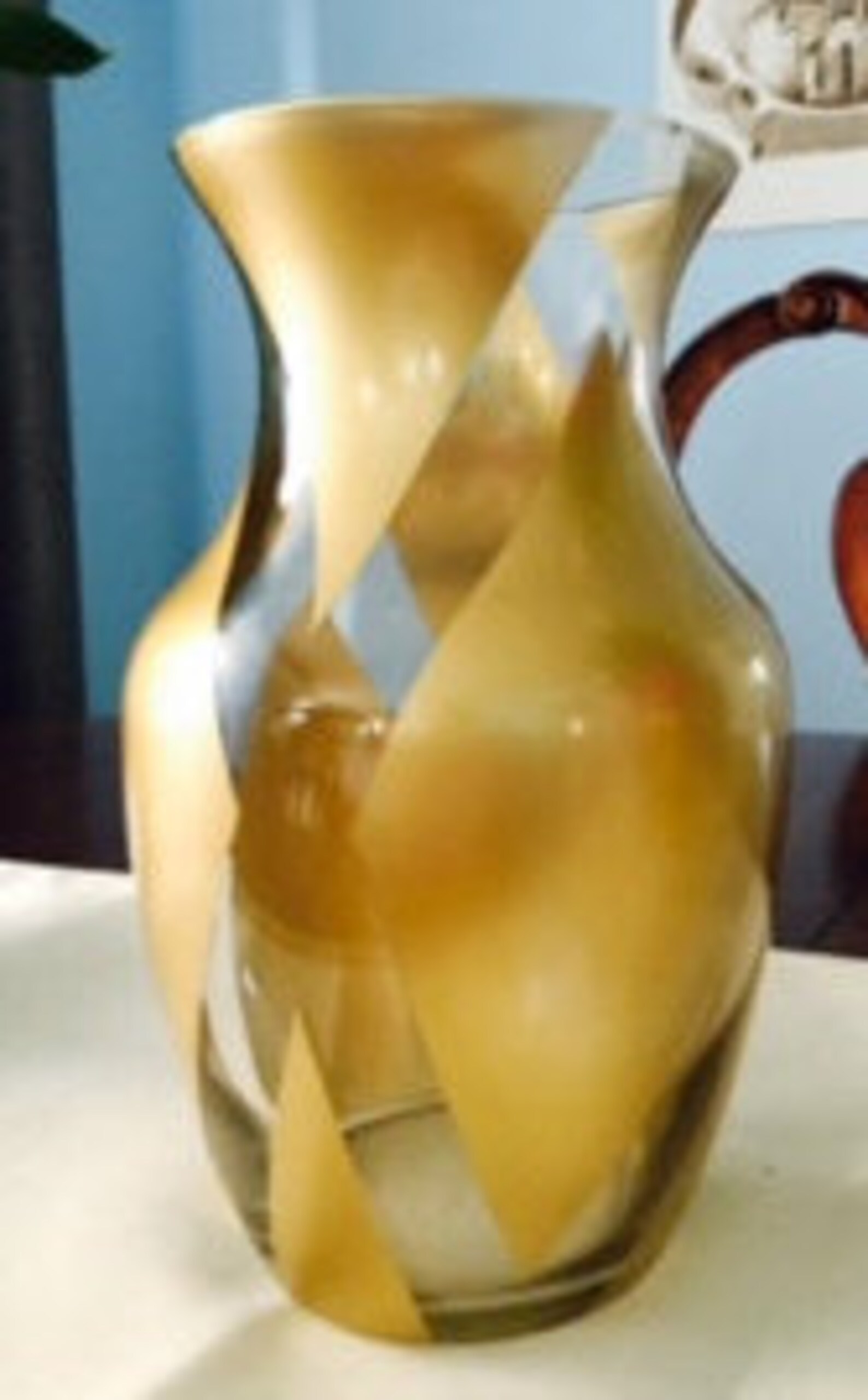 Gold Metallic Vase Etsy