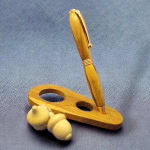 caneta estilo madeira de oliveira torneada em madeira artesanal rústica robusta