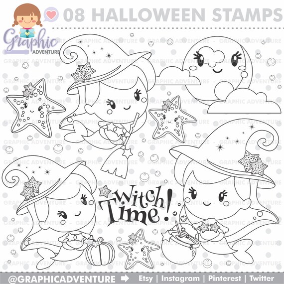 Halloween Coloring Kawaii