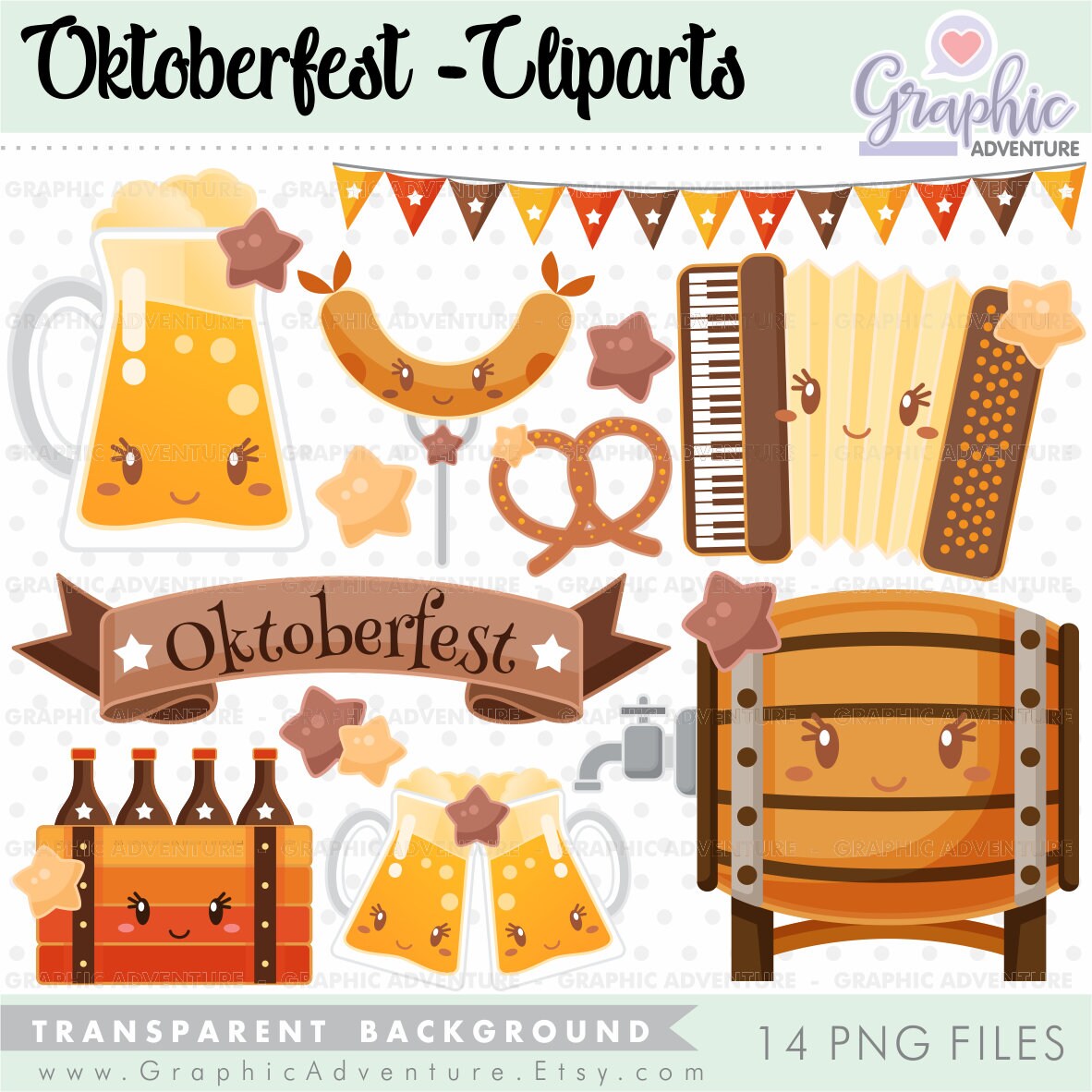 Oktoberfest Clipart Oktoberfest Graphics COMMERCIAL USE | Etsy