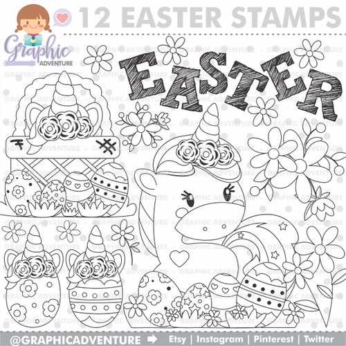 850  Coloring Pages Easter Unicorn  Latest HD