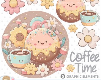 Coffee Time Clipart, Coffee Clipart, Cup of Coffee Clipart, Coffee Graphics, Coffee Time Graphics, Coffee Clipart Vector, Coffee Clip Art