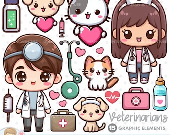 Veterinary Clipart, Veterinarian Clipart, Clipart, PNG, Vet Clipart, Vet Graphics, Vet Clinic, Vet Animal Care, Veterinarians Clipart, Pet