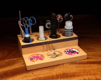 Bamboo Fly Tying Tool Caddy
