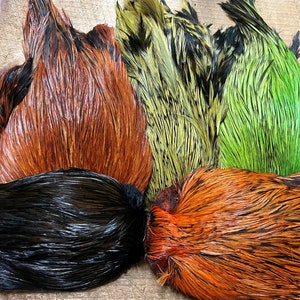 Dyed Indian Rooster Capes