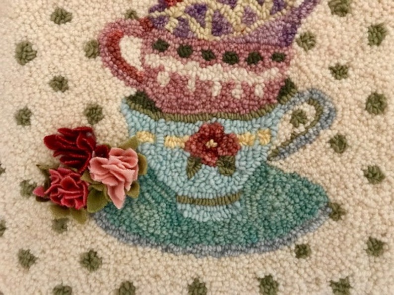 Rug Hooking Pattern Floral China' PAPER PATTERN Gridded Etsy