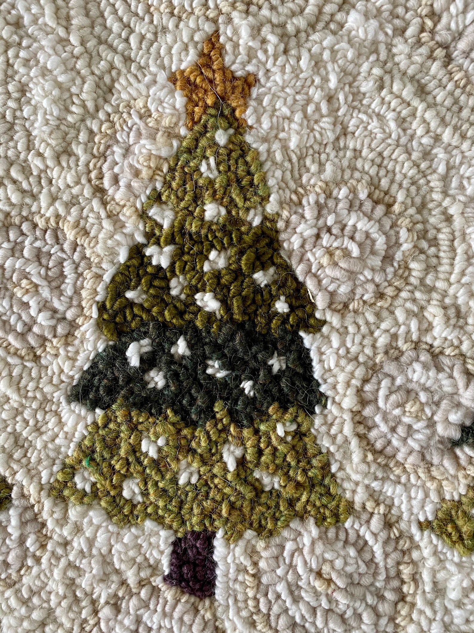 Rug Hooking Pattern, 'nature's Christmas' PAPER PATTERN, Gridded ...
