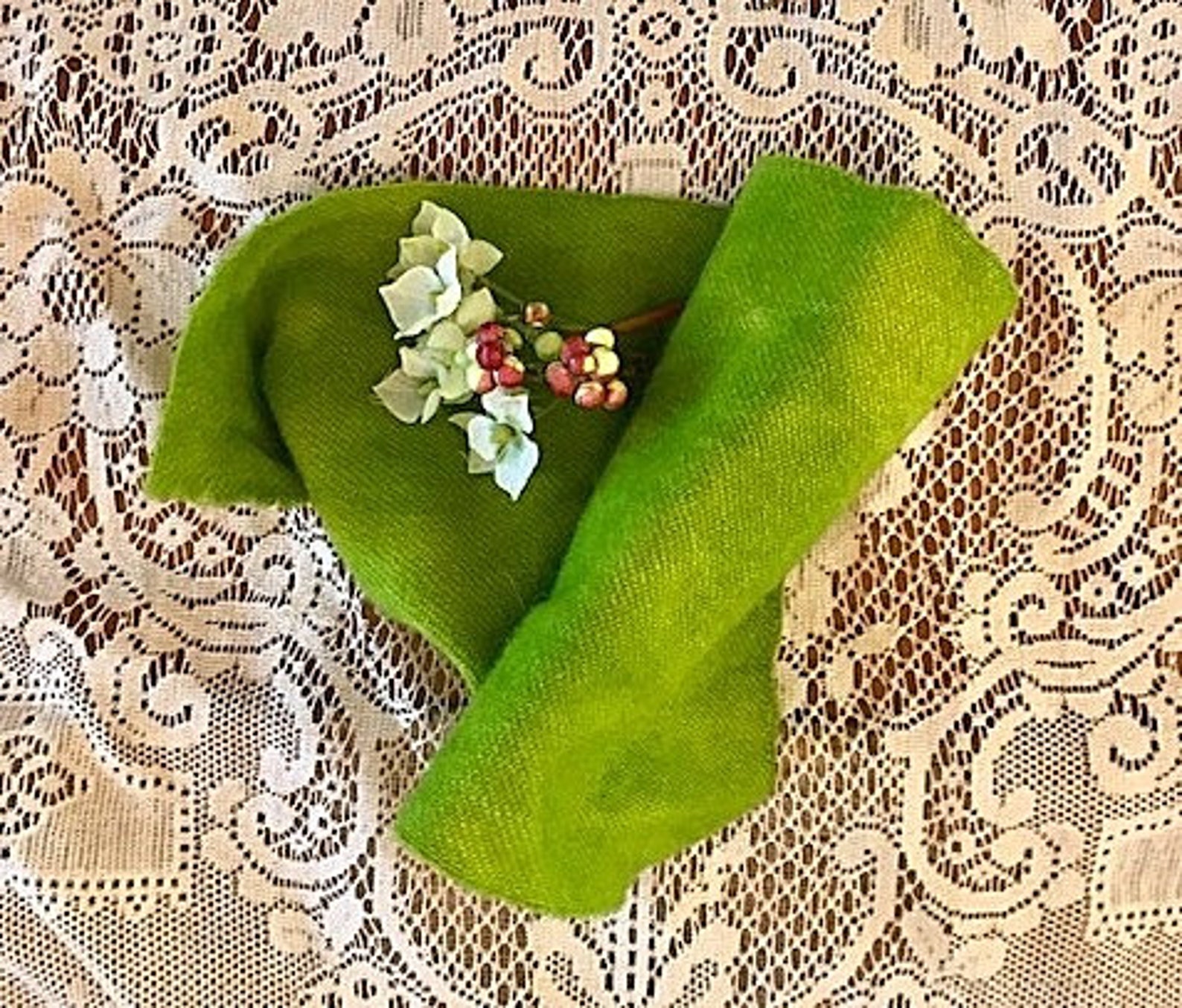Rug Hooking Wool Fabric Spring Green 100 Wool Fabric Hand Etsy