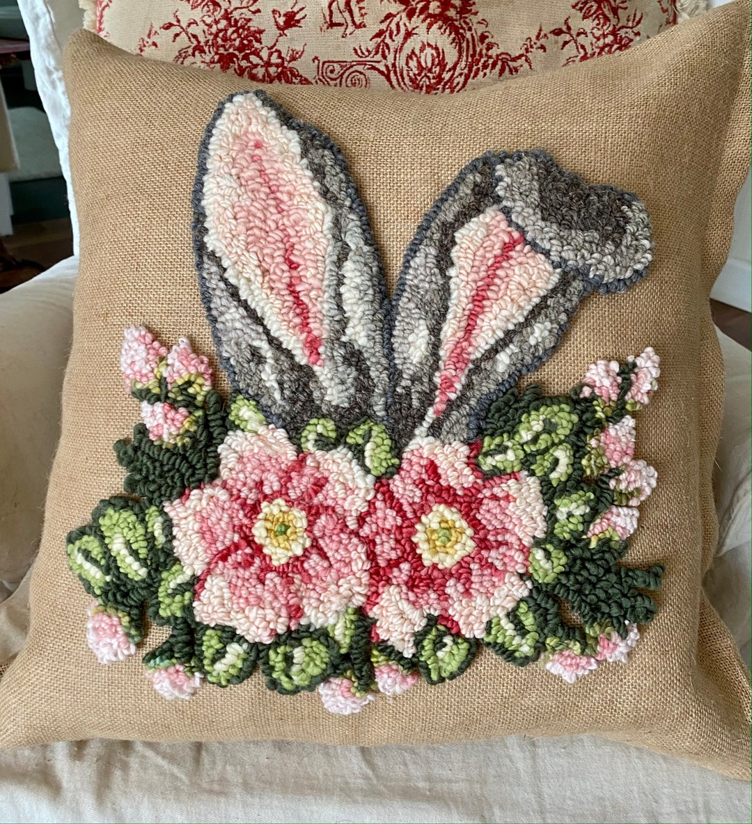 Rug Hooking Pattern, ‘spring Ears’ PAPER PATTERN, Gridded Tracing ...