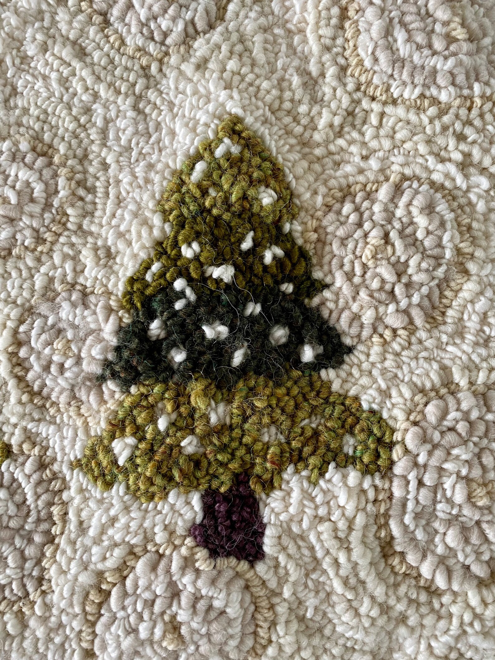 Rug Hooking Pattern, 'nature's Christmas' PAPER PATTERN, Gridded ...