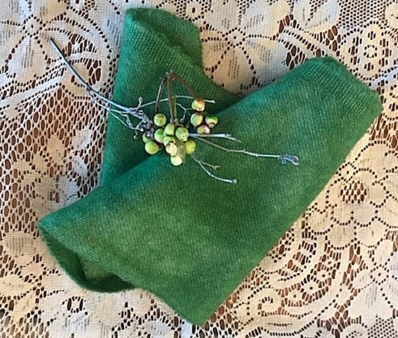 Rug Hooking Wool Fabric Hand Dyed Felted Go Green Bundle Etsy