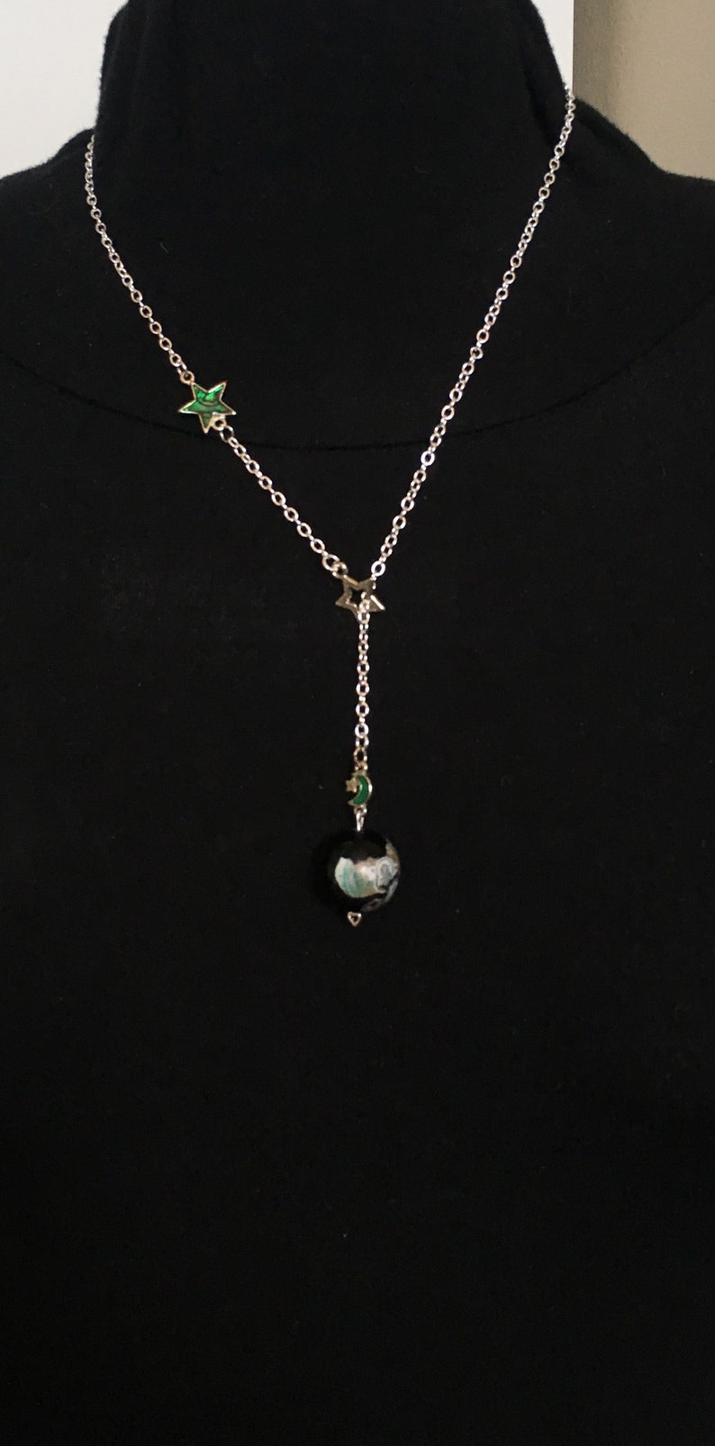 Sweetheart anniversary Mother earth lover Gift protection strength Celestial star crescent jewelry Love you to the moon and back necklace