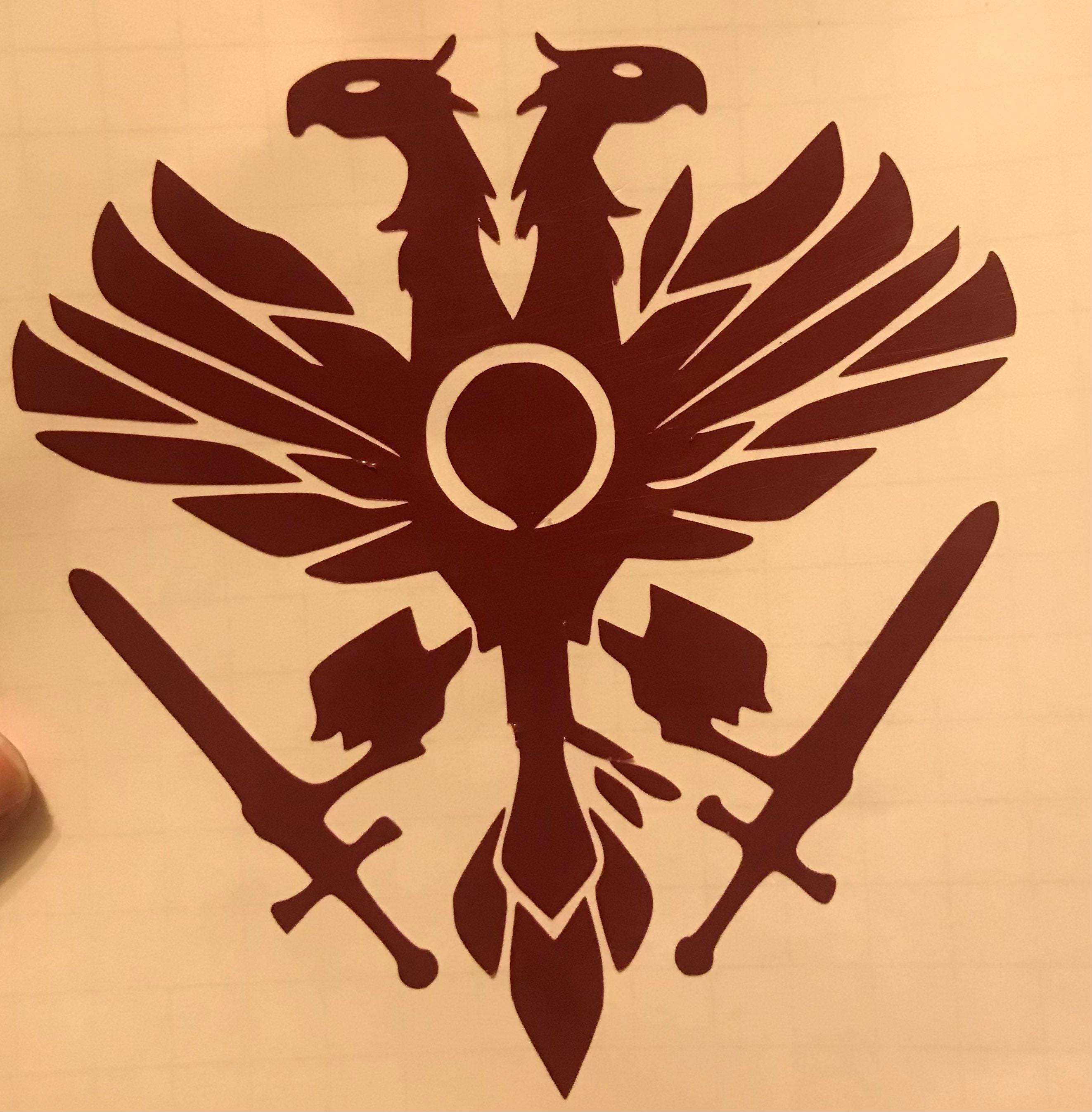 The crucible symbol decal Etsy