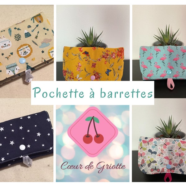 Pochette à barrettes