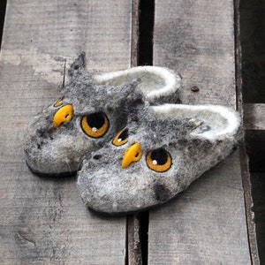 Girls owl slippers on sale