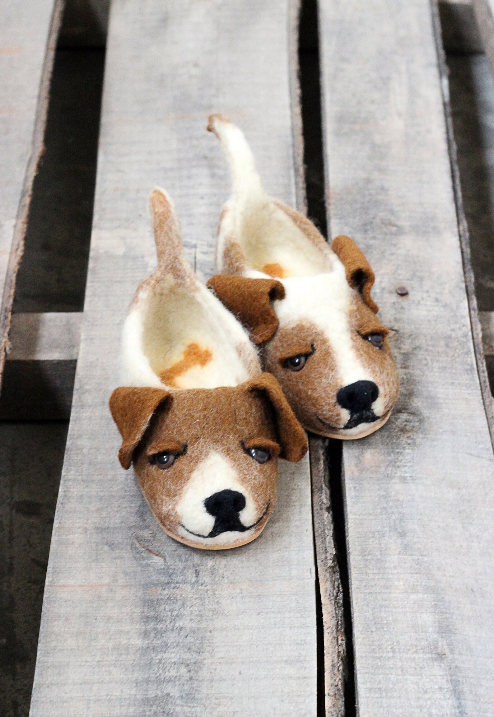 Puppy Jack Russel Terrier Premium Custom Dog Slippers for - Etsy