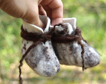 Wool felted bootees newborn infant first shoes, all sizes, Booties, felt, baby, child, children, kids, boys, girls