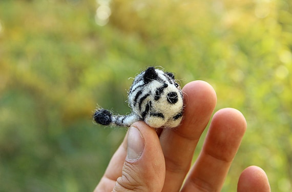Miniature Zebra Wool Felted Dollhouse Animal Mini Toy. Collectible Tiny Needle Felting Small Figures Set Gift Under 20 Ooak African Etsy UK