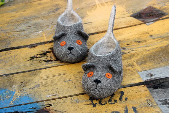 Scottish Fold Cat Slippers Highland Fold Coupari Scot Fold Toy