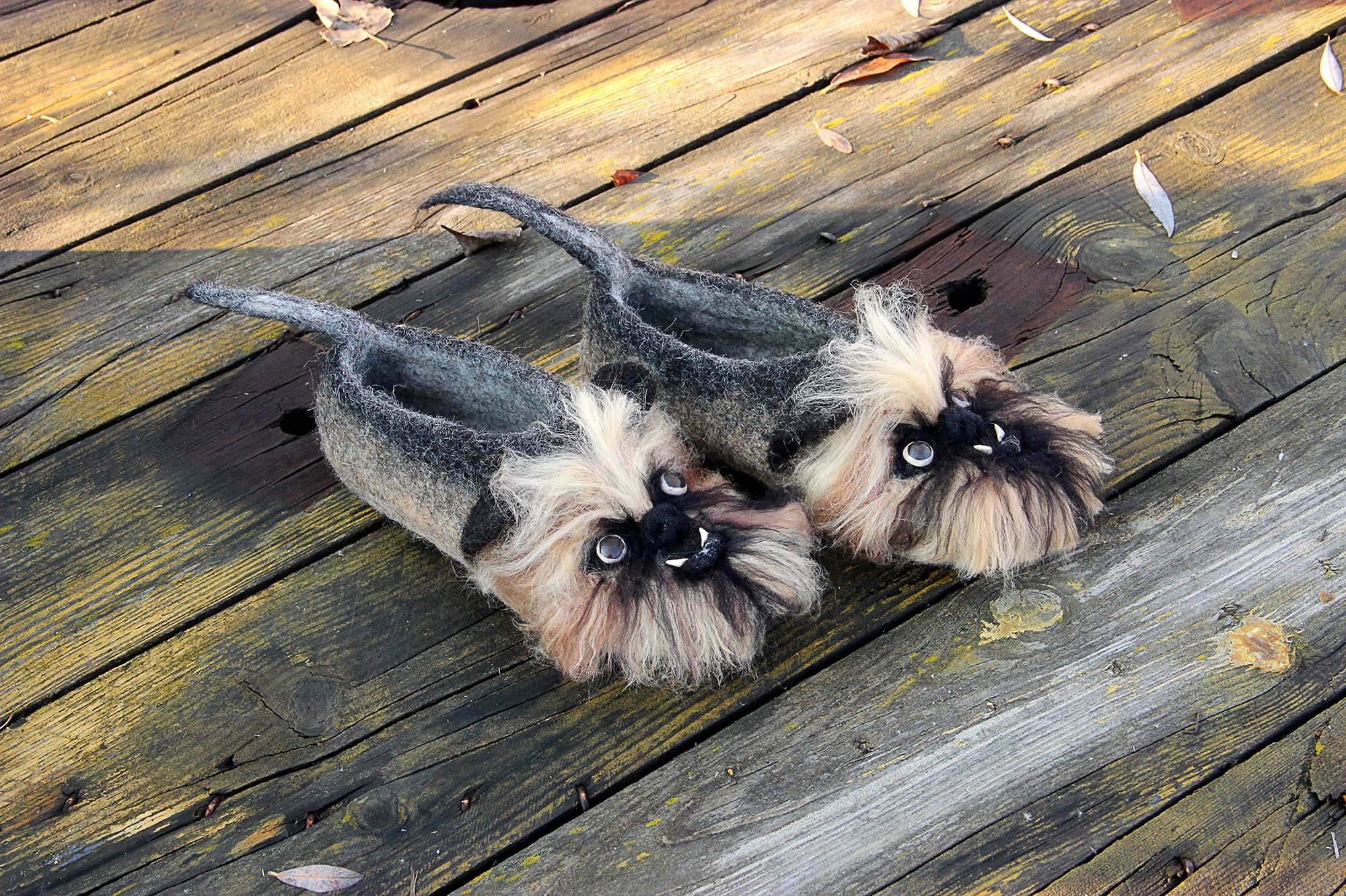 Dogs Brussels Griffon Custom Slippers Griffon Bruxellois Wool Etsy Canada