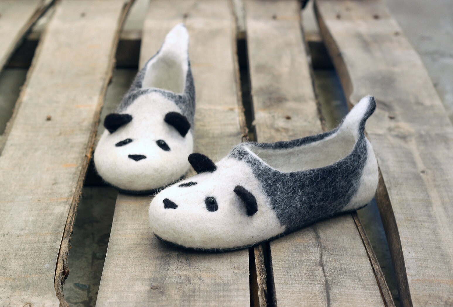 Panda Plush Slippers for boys/girls Winter Warm Home Shoes VITIKE Size 20 |  eBay