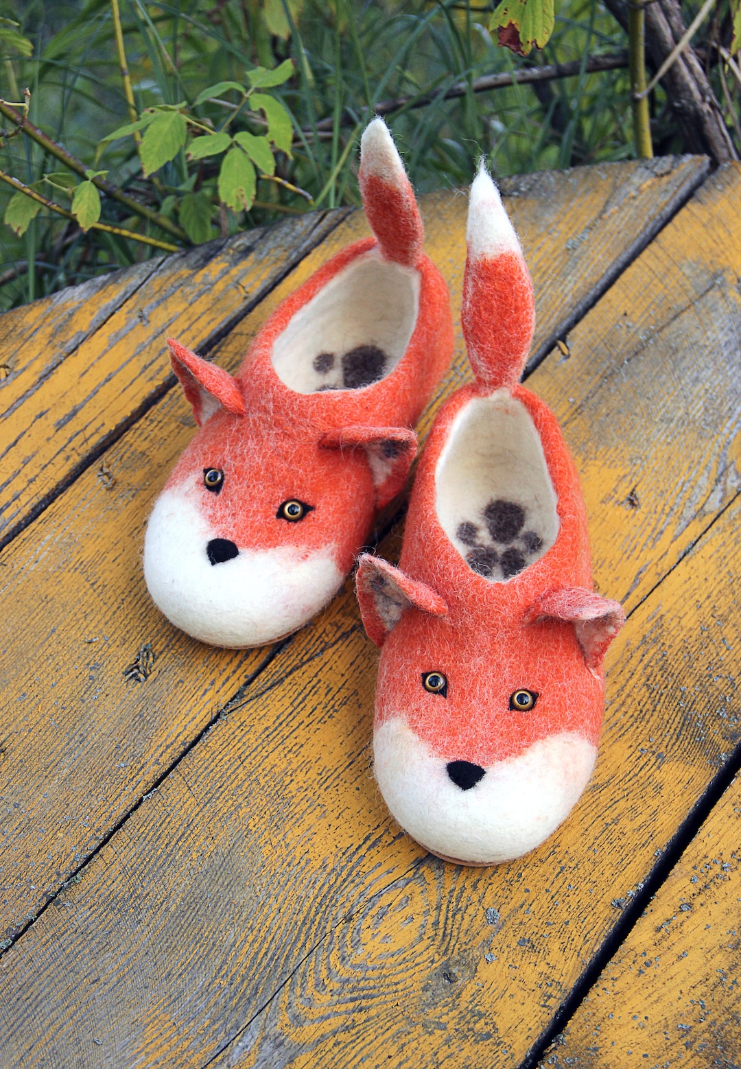 Sew Heart Felt Slippers Kids Fox Slippers Sew Heart Felt Shoes Sew