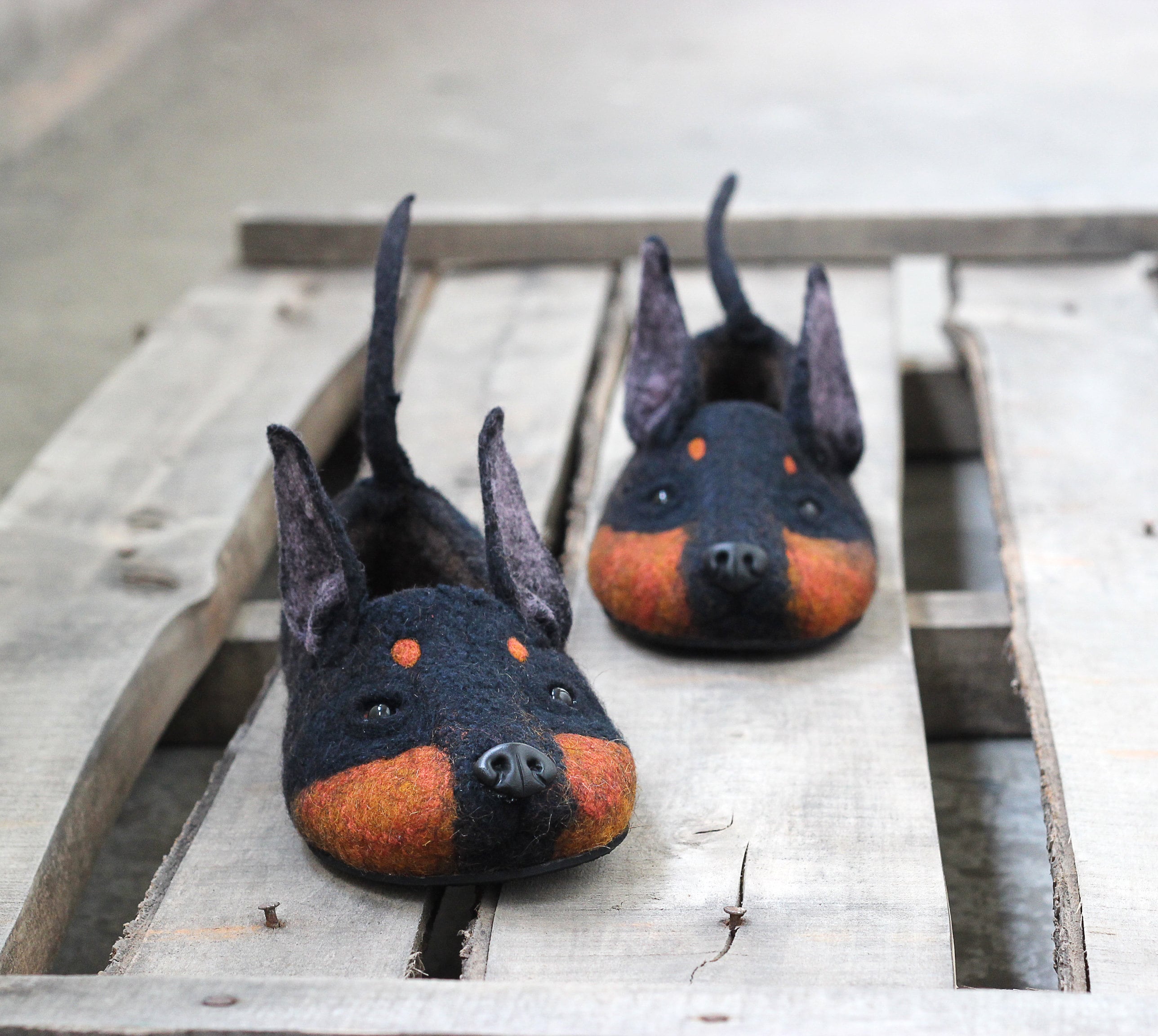 Doberman slippers sales