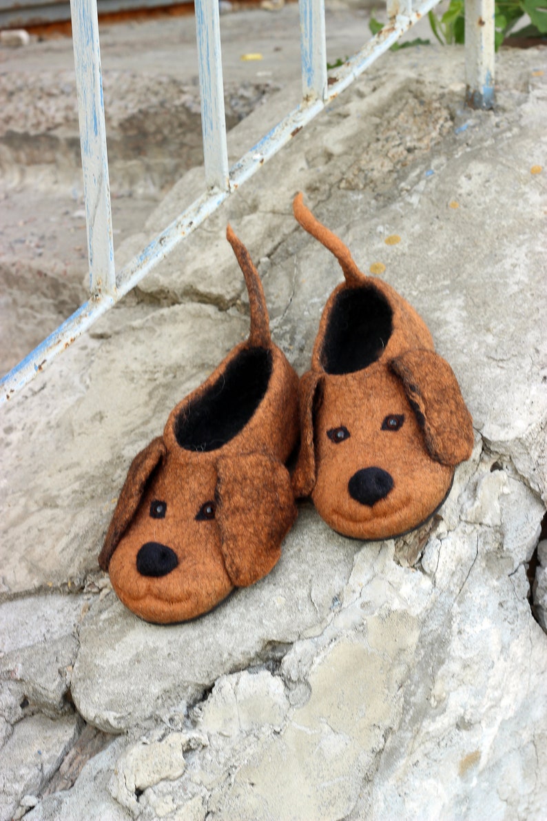Dachshund Dogs Slippers Any Breed Custom Personalized Wool Etsy